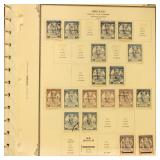 Greece Stamps Back of Book collection on pages inc