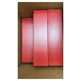 Supplies 4 Long Red Boxes for stamp approval cards