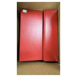 Supplies 4 Long Red Boxes for stamp approval cards