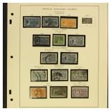 US Special Delivery Stamps collection 1885-1969 in