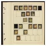 Germany Stamps 1872-1899 Used collection on old pa