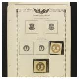 US Stamps Cut Squares & Postal Stationery group on