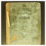Worldwide Stamps in 1884 Scott Album, album in rou