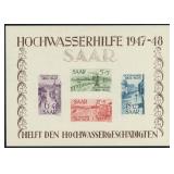 Saar Stamps #B64a Mint NH Souvenir Sheet CV $325