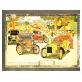 4 Autos of the Past 1910-1940 colorful prints with 4 Autos of the Past 1910-1940 colorful prints with
