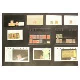 Worldwide Stamps on dealer cards Mint & Used, incl Worldwide Stamps on dealer cards Mint & Used, incl