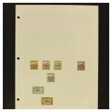 Romania Stamps Collection on Homemade Pages with c Romania Stamps Collection on Homemade Pages with c