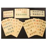 Romania Stamps old accumulation on pages & page cu Romania Stamps old accumulation on pages & page cu