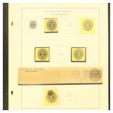 US Stamps Cut Squares Officials 1870s Collection o US Stamps Cut Squares Officials 1870s Collection o