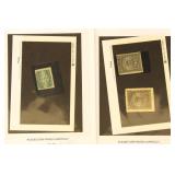 US Stamps Match and Medicine Stamps on Dealer Card US Stamps Match and Medicine Stamps on Dealer Card