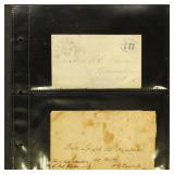 Stampless Covers/Folded Letters group of 10, mid 1 Stampless Covers/Folded Letters group of 10, mid 1