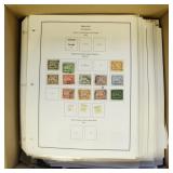 Worldwide Stamps on pages in large flat rate box, Worldwide Stamps on pages in large flat rate box,