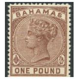 Bahamas Stamps #32 Mint Partial OG, bright and fre Bahamas Stamps #32 Mint Partial OG, bright and fre