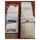 US Precancel Stamps dealer stock in 2 long red box US Precancel Stamps dealer stock in 2 long red box