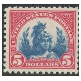 US Stamps #573 Mint NH $5 Freedom Statue CV $180 US Stamps #573 Mint NH $5 Freedom Statue CV $180