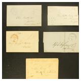 US Stampless Covers & Folded Letters Group of 5, M US Stampless Covers & Folded Letters Group of 5, M