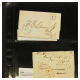 Stampless Covers/Folded Letters group of 10, mid 1 Stampless Covers/Folded Letters group of 10, mid 1