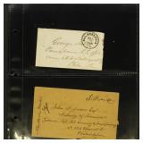 Stampless Covers/Folded Letters group of 10, mid 1 Stampless Covers/Folded Letters group of 10, mid 1