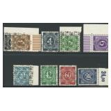Allied Zone Stamps Mi:I / II -  IX / II CV 500
