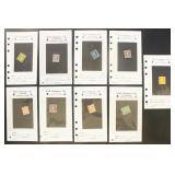 US Stamps Washington-Franklin Group on Dealer Card