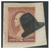 US Stamps #210 Used with Pilgrim