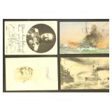 Germany Feldpost Postcards, 4 different World War