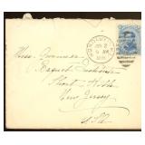 Hawaii Stamps #39 tied on 1891 Cover by Honolulu D