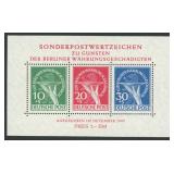 Berlin Stamps #9NB3 Mint NH Souvenir Sheet CV $975