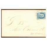 US Stamps #22 tied on folded letter by New CV $550