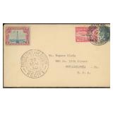 Brazil Stamps #4CL9 Used on Zeppelin Cover to Mr.