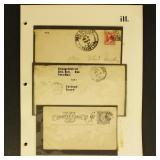 US Railroad Covers collection on pages, organized