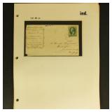 US Railroad Covers collection on pages, organized