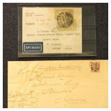 India Postal History Airmail Collection on Pages,