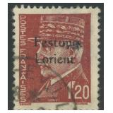 Fortress Lorient Stamps Mi:9 Used with ex CV 1300