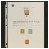 Germany Hindenburg Essay (unused design) plus crac