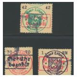 Lohne Stamps Mi:1-3 all with Zierer BPP CV 950