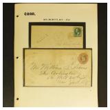 US Railroad Covers collection on pages, organized