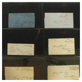 Postmaster Free Frank Stampless Covers, 1840s grou