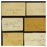 Cooperstown NY Stampless Covers, 1840s-1850s group