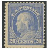 US Stamps #419 Mint NH with gum skips, perfs as sh