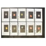 US Stamps Washington-Franklin Group on Dealer Card