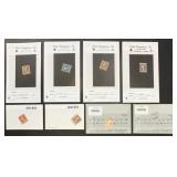 US Stamps Washington-Franklin Group on Dealer Card