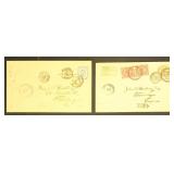 Japan Stamps 1899 Covers, both with Yokohama and o