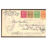 US to Tonga Tin Can Mail Cover with US stamps and