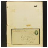 US Railroad Covers collection on pages, organized