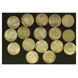 US Coins 11 Silver 1964 Kennedy Half Dollars, plus