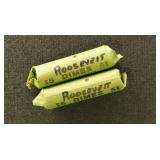 US Coins 100 Roosevelt Silver Dimes, pre-1964, cir