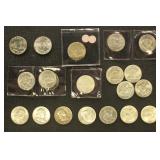US Coins 20 Franklin Half Dollars, Many BU