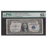 US Paper Money Fr #1608 (TC Block) $1 1935A Silver