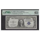 US Paper Money Fr #1613N (HG Block) $1 1935D Silve